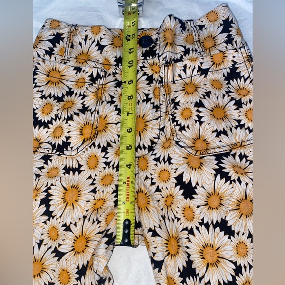 Anthropologie Maeve Size 25 The Colette Crop Wide-Leg Pants Daisy Print - Picture 3 of 10